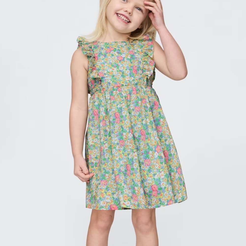 NWT GAP Spring 2025 floral ruffle dress